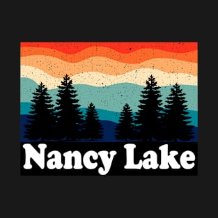 Vintage Nancy Lake Alaska Forest Camping T-Shirt