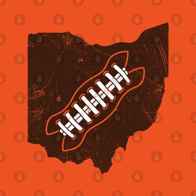 Ohio Football, Retro - Orange by KFig21