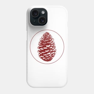 Pinecone - Red Phone Case