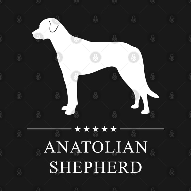 Anatolian Shepherd Dog White Silhouette by millersye