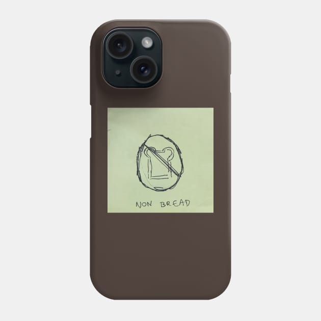 Non Bread Phone Case by CINEMA 911