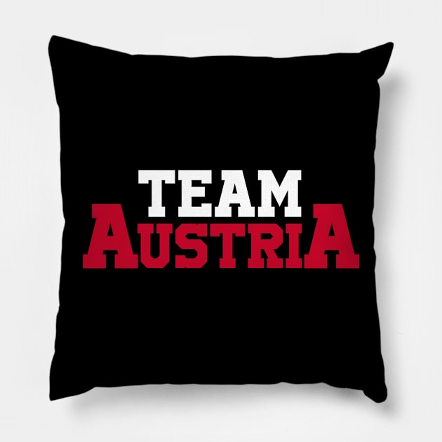 Team Austria - Summer Olympics Pillow by Issho Ni