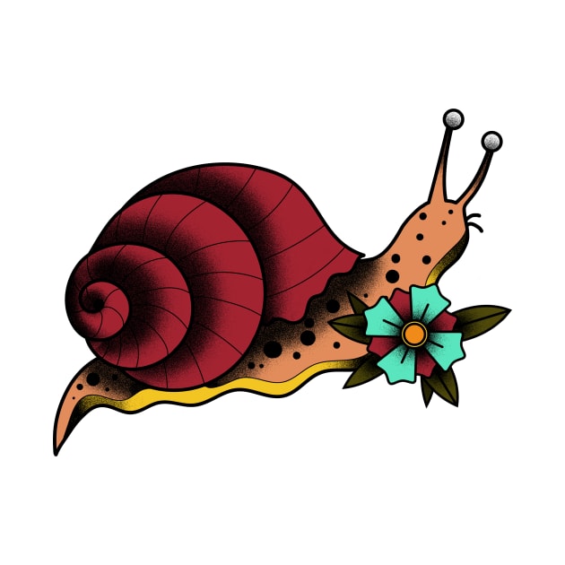 Old School Snail by castrocastro