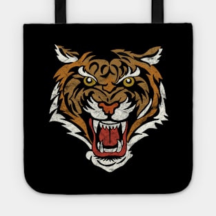 Game Day Tiger Vintage-Style Team Spirit Mascot Tote