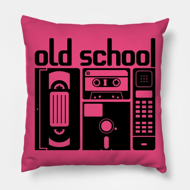 Old School Tech Pillow by RisaRocksIt