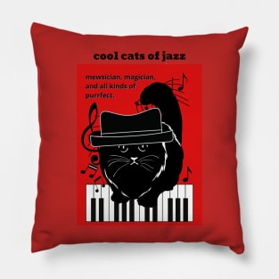 Cool Cats of Jazz Pillow