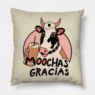 Funny Cow Moochas Gracias Pillow