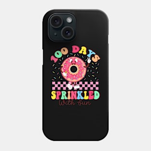 100 Days Sprinkled With Fun Donut 100Th Day School Teacher Phone Case