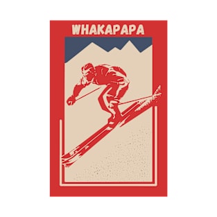 Whakapapa New Zealand Ski Resort Vintage T-Shirt