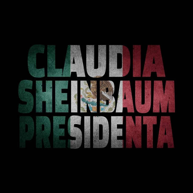 Claudia Sheinbaum presidenta bandera de Mexico by emma2023