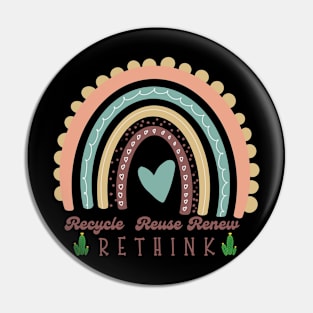 Upcycling Reuse Renew Rethink Pin