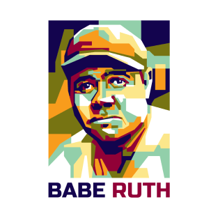 Abstract Popart Babe Ruth T-Shirt