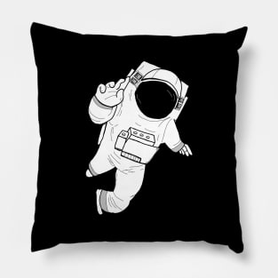 Hand drawn Astronaut Pillow