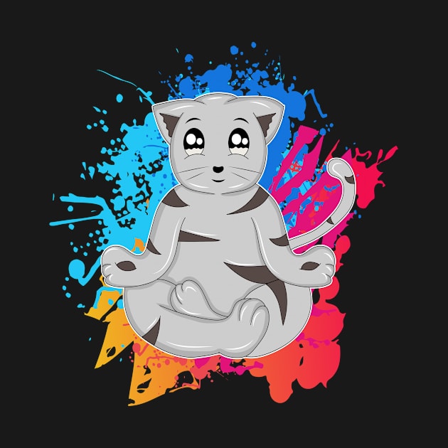 Cat Yoga by Crazy Shirts