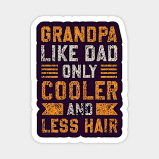 Grandpa Like Dad With Less Hair Magnet