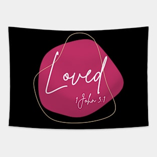 Loved by GOD - Christian Tapestry