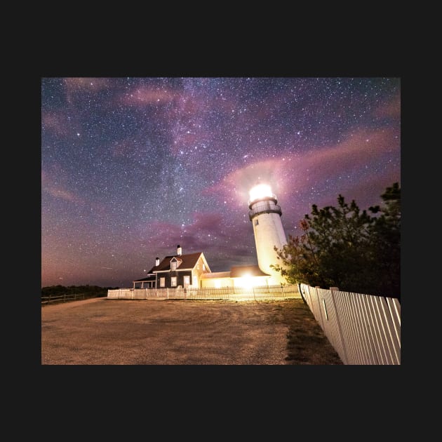 Cape Cod Truro Massachusetts Highland Light Starry Sky by WayneOxfordPh