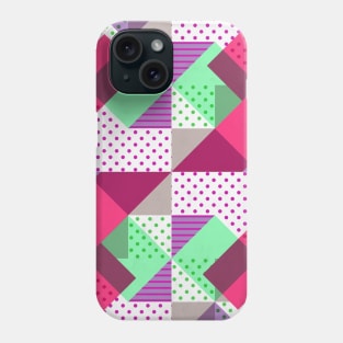 Geometric Polka Dots Petit Pois Neon Phone Case