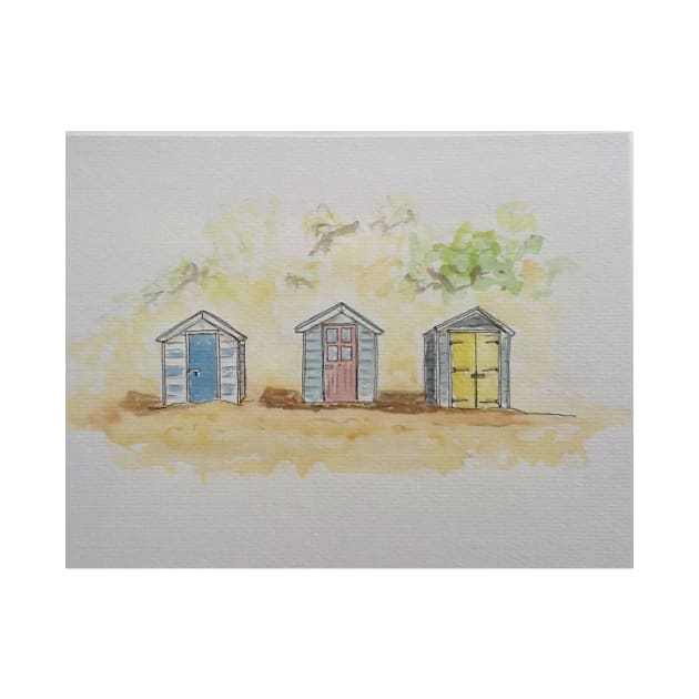 Beach huts by DebTheZeb