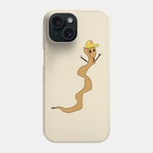 Brown Snake with little arms Phone Case