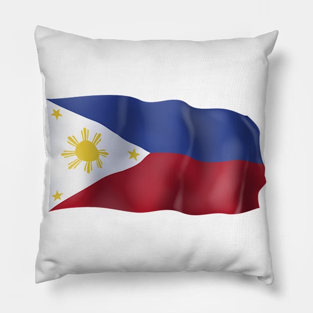 Pilipinas flag Pillow by SerenityByAlex