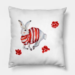 White rabbit Pillow