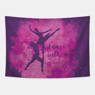 Dance with me - Abstract watercolor design Tapestry