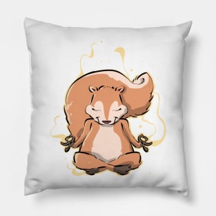 Yoga Spiritual Squirrel Pet Owners Pillow