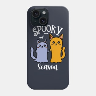 Spooky Season Ghost Cats Phone Case