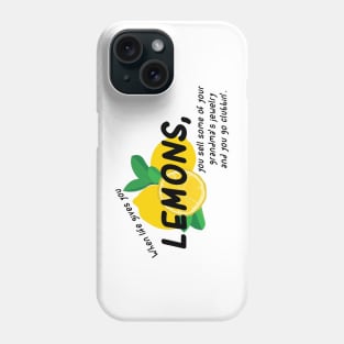 Lemons One Phone Case