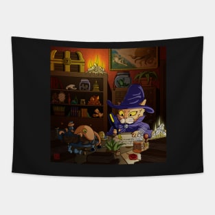 Baz the Cat Wizard Tapestry