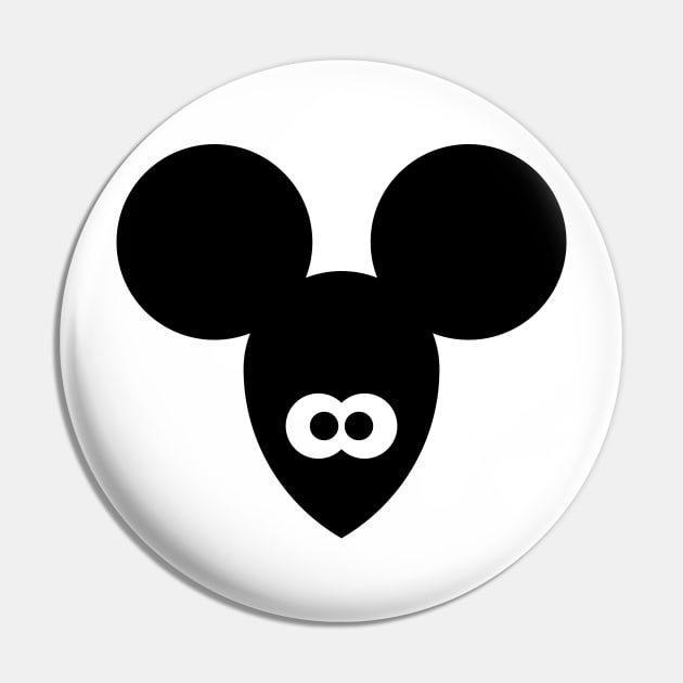 Maus Icon / Mouse / Souris / Ratón / Topo / Rato (Black) Pin by MrFaulbaum