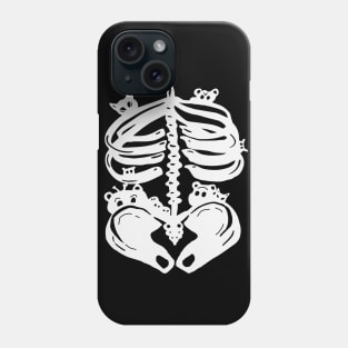 Halloween Skeleton Body with Creatures Phone Case