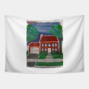 Beautiful House Painting Tapestry