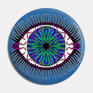 PSYCHEDELIC VISIONARY ART - PSYCHEDELIC SIGHT - PSYCHEDELIC EYE 1 Pin