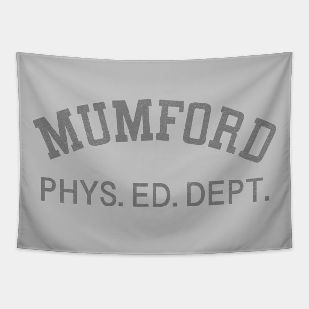 MUMFORD PHYS. ED. DEPT. Tapestry by Stumpy Bird