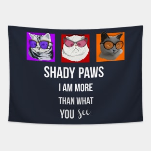 Shady Paws Cats Wearing Oversized Sunglasses Tapestry