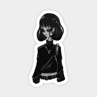 Portrait fashion girl Magnet