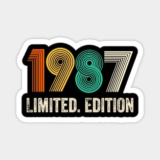 1987 Vintage 1998 Birthday Retro 1987 For Men Women born in 1987 Magnet