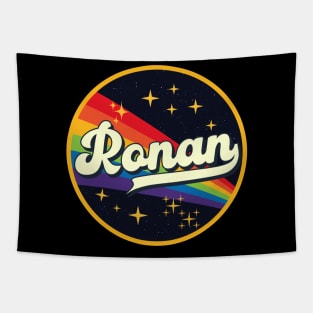 Ronan // Rainbow In Space Vintage Style Tapestry