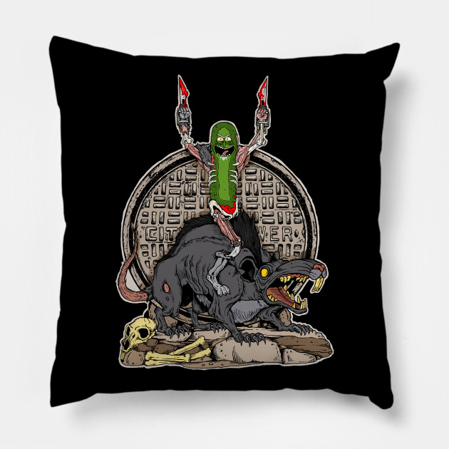 Pickle Rick! - Rick And Morty - Pillow | TeePublic