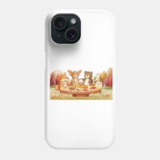 Friendsgiving Watercolor Animals Phone Case