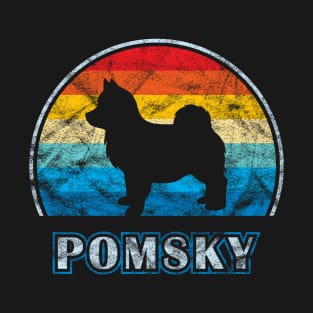 Pomsky Vintage Design Dog T-Shirt