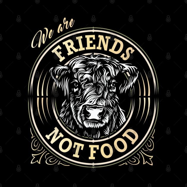 Go vegan - safe animals - We are friends not food by BigWildKiwi