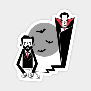 Dracula and Bram Stoker Magnet