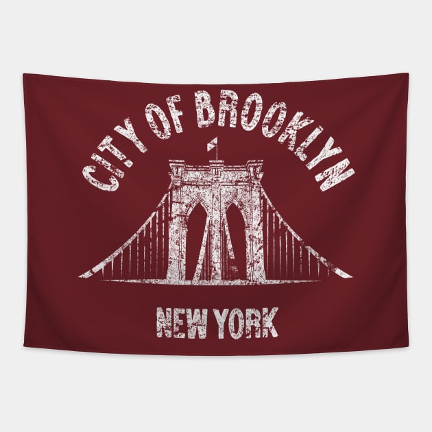 CITY OF BROOKLYN Tapestry by VeryBear