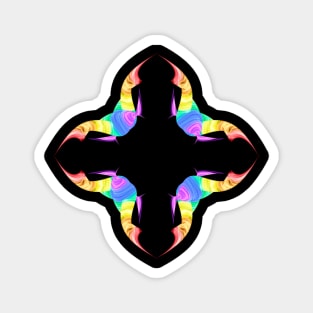 Rainbow cross Magnet