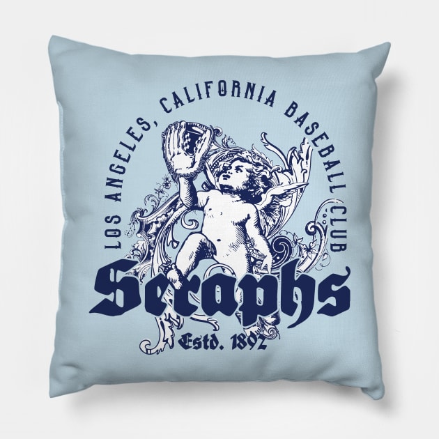 Los Angeles Seraphs Pillow by MindsparkCreative