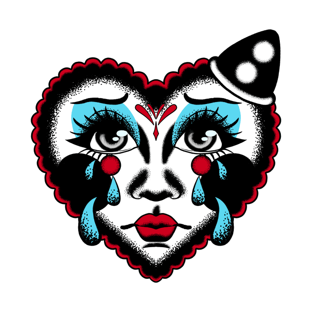 Crying Clown by alightedsylph