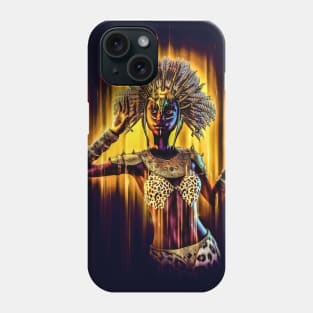 Toon black woman Phone Case